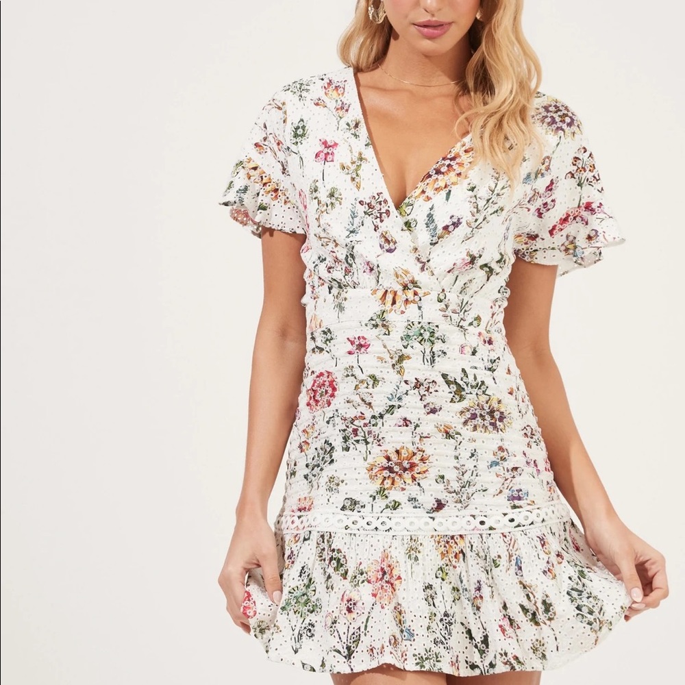 Astr Floral Mini Dress